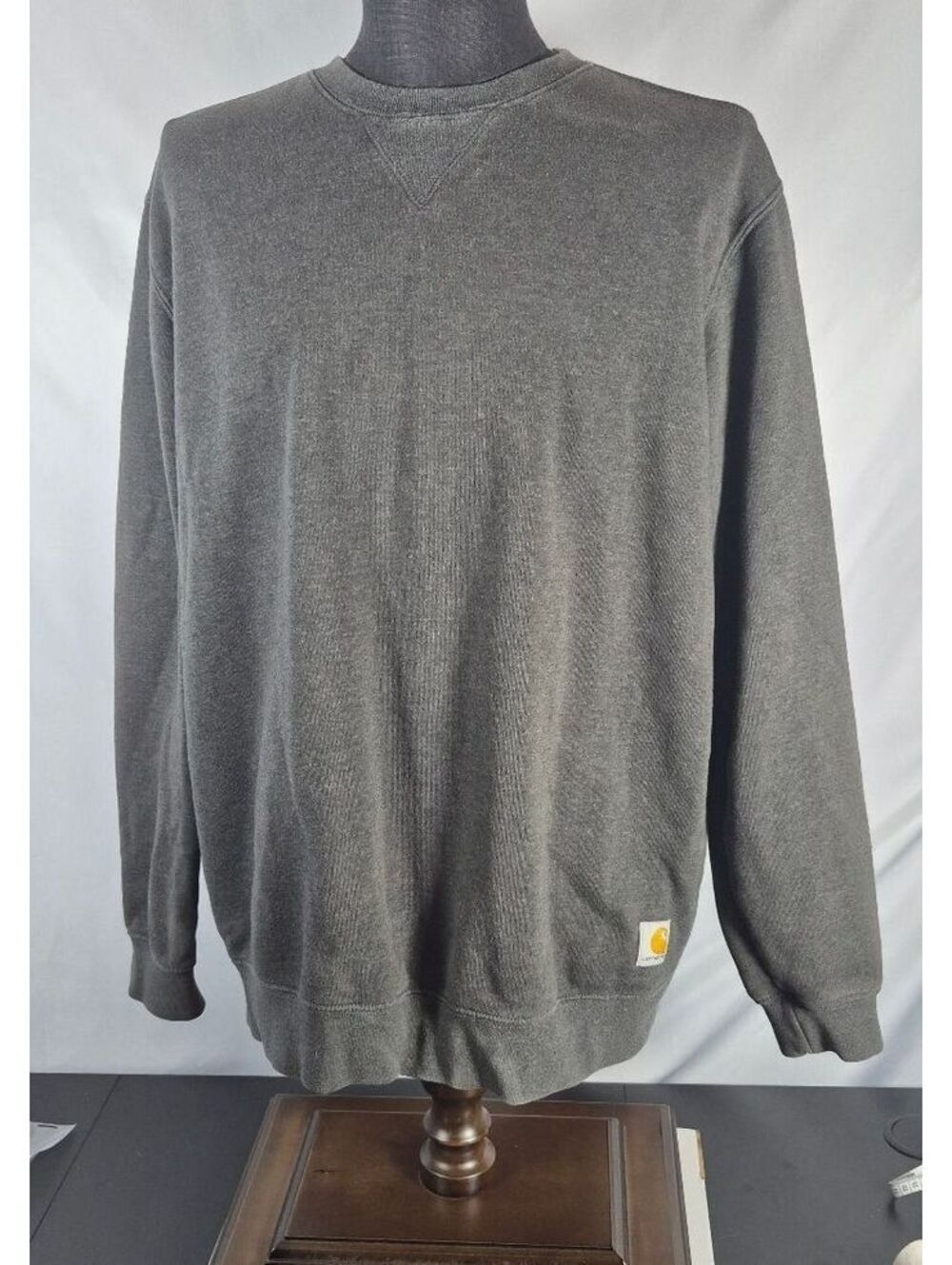 Carhartt K124 Loose Fit Gray Crewneck Sweatshirt L